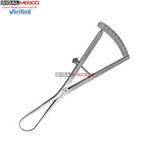 Calibre rond de 6 pouces pour cartographie des ridules, instrument dentaire, échelle de mesure 0-40 mm, jauge de précision en acier inoxydable pour os et implant - Product Image 2