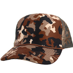 Unisex Camouflage Mesh Trucker Cap 6-Panel Adjustable Snapback <b>Hat</b> Breathable Casual Outdoor Spring <b>Summer</b> Style - Product Image 1