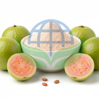 Indiase exporteur levert best verkochte biologische, niet-GMO, voedselveilige, fijn gesprayde guavapoeder, natuurlijke off-white lichtcrèmekleur.