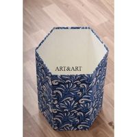 Poubelle en carton recyclé de haute qualité avec logo personnalisé, motif floral imprimé numériquement, tissu en coton artisanal moderne