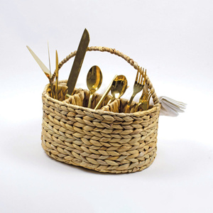 Cestas de Jacinto de Agua para Utensilios de Cocina, Organizador de Cubiertos y Gadgets - Product Image 4