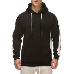 Sudadera con Capucha Gris para Hombre, Manga Raglán, Color Sólido, Informal, con Bolsillo Delantero, Corte Regular, Ropa de Invierno - Product Image 2