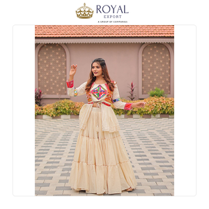 <b>Top</b> Quality Exclusive Sale on Indian Clothing Pure Cotton with Gamthi Work Women Lehenga Choli for Genuine Buyers - Product Image 6