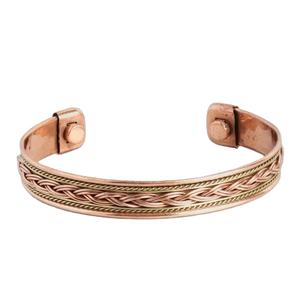 Bracelet magnétique en cuivre Royal Artisans avec style bohème et bienfaits pour la santé, thérapie magnétique - Product Image 1