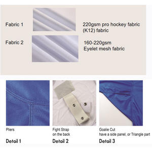 Camiseta de Hockey sobre Hielo Ligera de Malla para Verano, Personalizada con el Logotipo del Equipo, Control de Humedad, Uniforme Deportivo para Entrenamiento, Unisex - Product Image 4