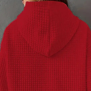 Sudadera con capucha y cremallera frontal con pedrería para mujer, 100% algodón, 400 GSM, lista para enviar, venta al por mayor, suministro en stock - Product Image 6