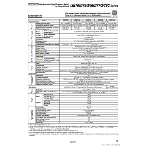 Presostato digital SMC Pneumatics Modelo de la serie de modelos, - Product Image 1