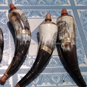 Natural Buffalo Powder Horn Natural Horn at Best Prices for Gift Craft for Polished Horn India - Product Image 2