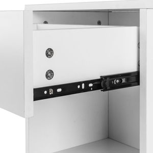 2 Comodini Bianchi con Cassetto e Ricarica Wireless, Arredamento Camera da Letto con Altoparlante e Ricarica Wireless per Camera o Appartamento - Product Image 6