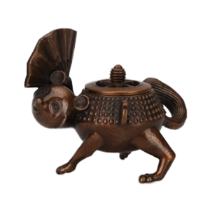 Kisendo-Janpanese Cooper Incenso quemador estufa Bunbuku Chagama - Product Image 1