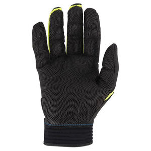 Gants de frappeur de baseball en cuir, paume en cuir, design à doigts séparés, pour droitier, utilisation en extérieur, fermeture auto-agrippante antidérapante, taille adulte - Product Image 5