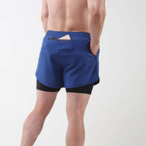 Pantalones Cortos Deportivos de Doble Capa para Hombre, Pantalones Cortos Deportivos 2 en 1 para Gimnasio, Entrenamiento, Secado Rápido, para Correr, de Doble Capa, para Verano - Product Image 5