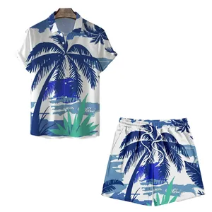 Conjunto de Shorts Casuales de Verano Personalizables para Hombre, Conjuntos Deportivos de Punto Unisex de 2 Piezas, Camiseta de Manga Corta de Algodón para Mujer - Product Image 2