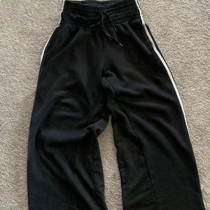 Pantalon de jogging homme hiver épais 100% coton, taille double, coupe large évasée, style baggy, pour l'entraînement - Product Image 1