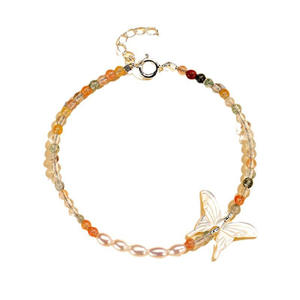 Collar de Perlas de Agua Dulce de Estilo Chino Nuevo de Alta Calidad, Colgante de Calabaza Natural, Cadena de Clavícula de Jade de Hielo, Nueva Moda - Product Image 5