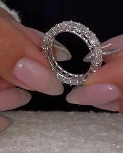 Lab Grown Diamond Full Eternity Wedding Bands <b>Stacking</b> Matching <b>Rings</b> 4 Carat Emerald Radiant Cut For Women 925 Sterling <b>Silver</b> - Product Image 6