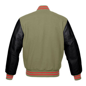 Blouson universitaire tendance personnalisé, col montant, logo avant, 100 % laine premium, imperméable, design hiver pour un style streetwear élégant, unisexe - Product Image 2
