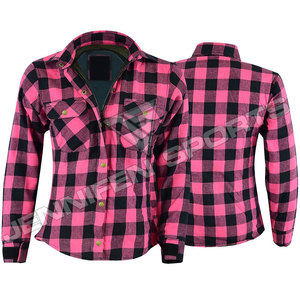 Premium OEM Men's % Cotton <b>Flannel</b> Biker Shirt Breathable Waterproof Plaid Motorcycle Riding <b>Jacket</b> Utility Pockets - Product Image 3