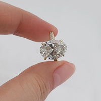 Bague de luxe en or massif 14K 10K avec diamant de laboratoire certifié IGI CVD, éco-responsable, pour mariage, fiançailles, bijoux fins, cadeau pour femme