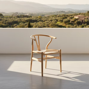 Silla de Comedor de Madera de Teca Sólida Derry, Muebles de Jardín Modernos y Minimalistas, Silla de Comedor de Madera Resistente a la Intemperie - Product Image 1