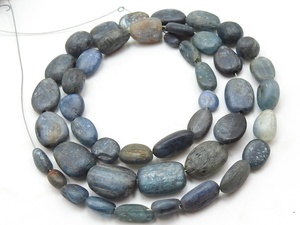 Perles de kyanite bleue, forme ovale lisse, polies mat, 16 pouces, 7x3 à 14x9 mm environ, fournitures de grossistes, pierre naturelle - Product Image 4