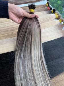 <b>Top</b> Selling Products Manufactory Raw Vietnamese Nanoring Keratin Micro Tips All Colors for Hair Extensions 60cm - Product Image 4