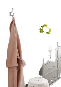 Champagne Bronze Alder Double Prong Decorative Wall <b>Hook</b> for Coats Hats Entryway Office or <b>Bathroom</b> Closet Organization - Product Image 5