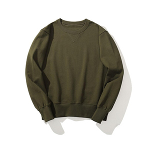 เสื้อสเวตเชิ้ตคอกลมแบบหลวมใส่สบายสำหรับฤดูหนาว ผลิตจากผ้าฝ้าย 100% ปักลายโลโก้ด้านหน้า สามารถปรับแต่งได้ ใส่ได้ทั้งชายและหญิง ขายส่ง - Product Image 2