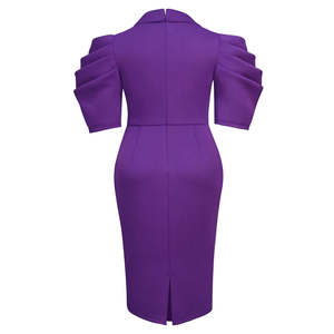 Vestido Polo de Alta Elasticidad para Mujer - Estilo Deportivo Ajustado - Vestido de Golf de Manga Corta con Estampado Personalizado - Product Image 2