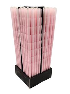 Bongchie Tower Box 900 Ultra-Thin 84mm <b>Pre</b> <b>Rolled</b> Pink <b>Cones</b> One Quarter Slow Burning Paper - Product Image 4