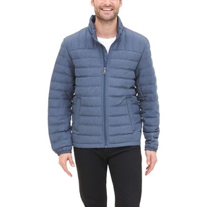 Men's <b>Red</b> Hooded Puffer <b>Jacket</b> With Zipper Closure Windproof Winter Coat Casual Style Puffer <b>Jacket</b> For Man - Product Image 2