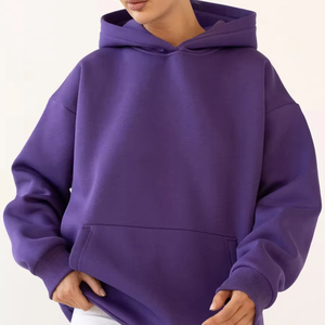 Sudadera con Capucha Extra Grande de Primera Calidad, Personalizada, con Logotipo, de Algodón y Felpa, para Mujer - Product Image 1