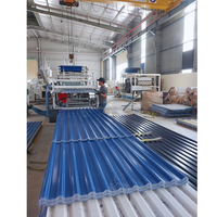 Materiales de construcción ligeros Hoja de techo de PVC trapezoidal Teja Upvc Teja para almacén Techos Tejas Para teja