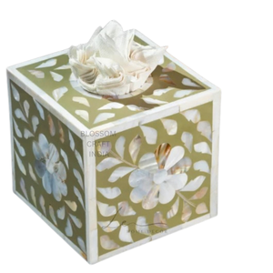 Elegante Caja Decorativa de Lujo para Pañuelos con Incrustaciones de Hueso, Cubierta de Madera Hecha a Mano, Adorno para Mesa de Hogar, Oficina o Dormitorio - Product Image 4