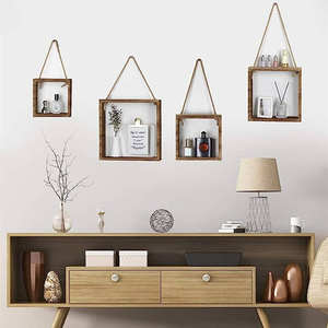 Décoration murale en jute faite à la main de style ferme moderne, accessoire décoratif durable pour le salon - Product Image 4