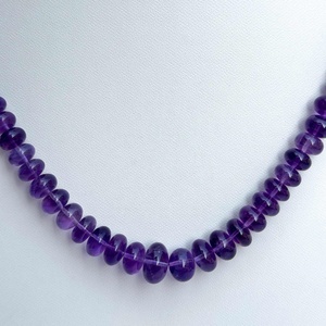 สร้อยคอลูกปัดอเมทิสต์สร้อยพร้อมจี้รูปกุ้งล็อบสเตอร์925เงิน - Product Image 2