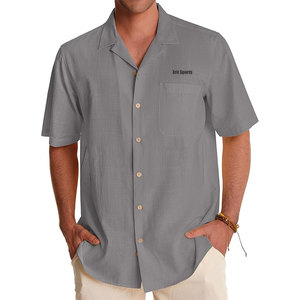 Wholesale Price Camp <b>Collar</b> <b>T</b>-<b>Shirt</b> Plain Solid Color Casual Use Summer Wear Lightweight Camp Color <b>Shirts</b> - Product Image 3