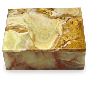 Humidor Rectangular de Ónix Verde con Cierre de Bronce, Caja de Almacenamiento a Prueba de Humedad, Estilo Moderno, OEM ODM - Product Image 2