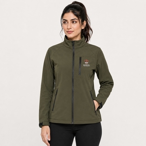 Chaquetas softshell modernas para mujer, con forro térmico de lana, de alto rendimiento, para entrenamiento en invierno, viajes y uso diario. - Product Image 4