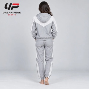 Breathable <b>Women</b> <b>Windbreaker</b> Tracksuit With Mesh Lined Jacket Comfortable Waistband And Lightweight Outdoor Construction - Product Image 3