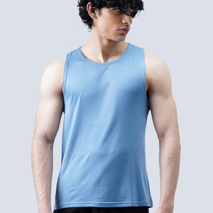 Camiseta sin Mangas Personalizada con Logotipo para Hombre, Fabricada en Nailon y Elastano de Secado Rápido, para Gimnasio y Fitness, Proveedor y Fabricante - Product Image 1