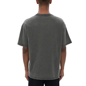 Camisetas Oversize de Corte Holgado con Logo Personalizado, de Alta Calidad, Estilo Vintage con Lavado Ácido, para Gimnasio y Fitness, para Hombre - Product Image 3