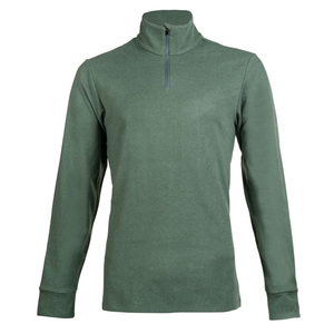 Women's Teal Long Sleeve Stand Collar <b>Zip</b>-Up Top Spandex Polyester Knitted Quick Dry Solid Casual Fit - Product Image 4