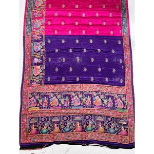 Sari Ligero de Viscosa Pura para Usar en Festivales de Verano, Ropa Casual de Oficina y Uso Diario, Disponible a Precio de Mayoreo - Product Image 3