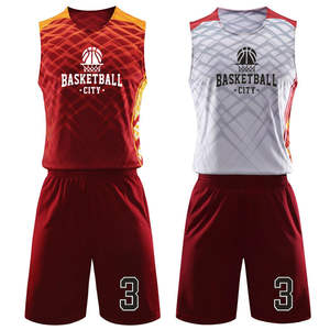 Maillot de basket-ball personnalisé rouge, blanc, noir et bleu 2026 – Kit d'équipe 2025 entièrement sublimé – Tenue sportive athlétique professionnelle - Product Image 2