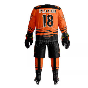 Low MOQ High Quality Men's Ice Hockey Uniform Custom Team <b>Name</b> New Design Ice Hockey Uniform With Long Sleeve - Product Image 3