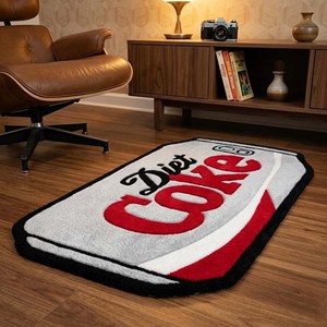 Tapis de sol personnalisé en forme de canette de soda, antidérapant, décoration intérieure, chambre à coucher, salon, chambre d'enfant, tapis d'appoint moderne - Product Image 1