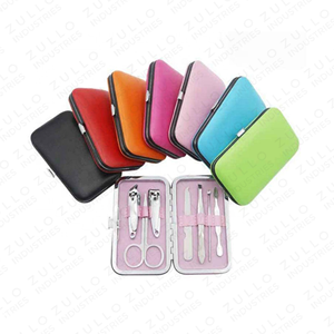 Professional 7 Piece Manicure Pedicure Set Stainless Steel <b>Nail</b> Clipper Kit for Home Salon Custom Private Label OEM - Product Image 2