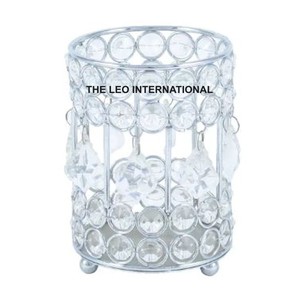 Home Decorative <b>Crystal</b> Candle Votive Holders Designer Star Shape Indoor Candlestick <b>Stand</b> Perfect for Christmas Decor - Product Image 3
