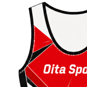 Red Black and White Rowing Champ Suit <b>Mens</b> Sleeveless Competition Uniform Performance Racing Singlet Custom Wholesale Team Sport - Product Image 4